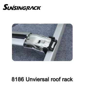 Sunsing 8186 Aluminum Car Roof Cross Bars Universal Flush Rails 4x4 Accessories 4 Locks Wind Noise Roof Mount Car Rack
