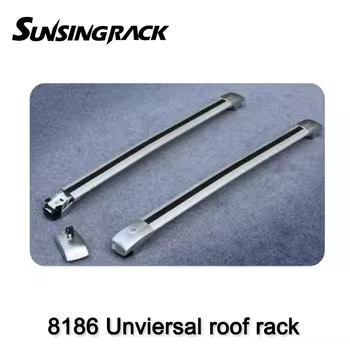 Sunsing 8186 Aluminum Car Roof Cross Bars Universal Flush Rails 4x4 Accessories 4 Locks Wind Noise Roof Mount Car Rack