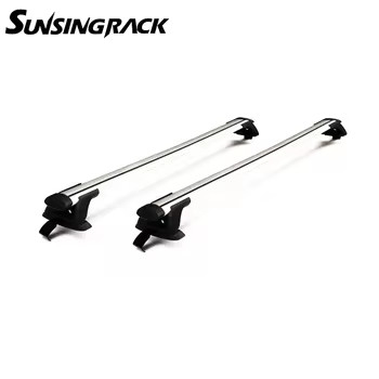 Sunsing 8155 Universal Aluminum Cross Bar Luggage Roof Rack Naked Roof Mount with Locks and Kits for Car Roof Use